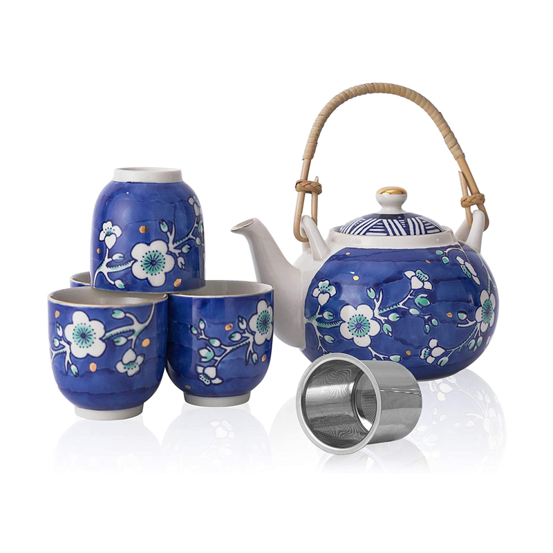 Blue Ceramic TeaTime Set